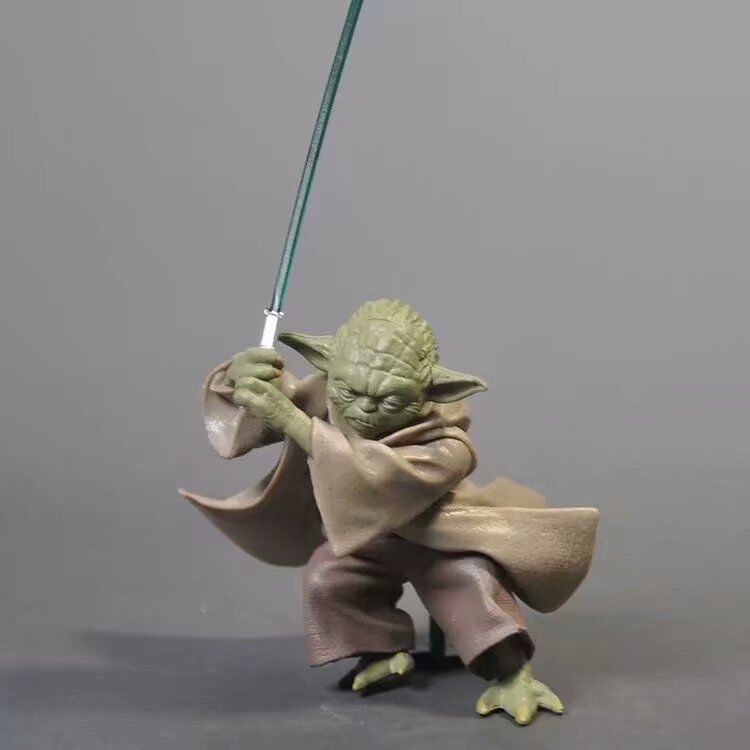 Planet Knight Yoda Master Real Clothes Pop Bag Doll Decoration Hand-Made