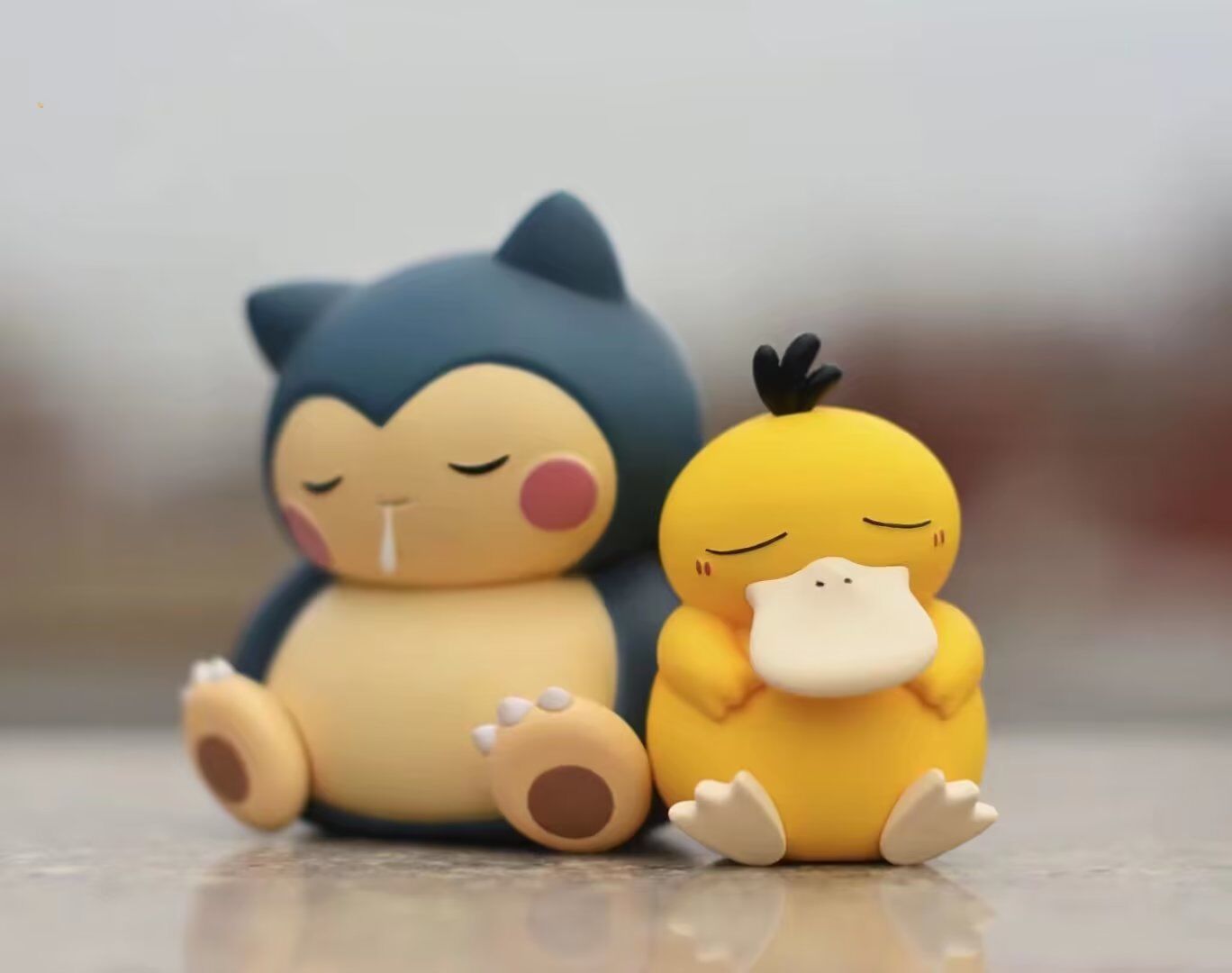 Pocket Monster Cute Baby Sleep Psyduck Small Snorlax Large Snorlax Anime