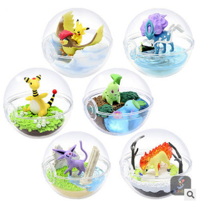 Elf 6 Transparent Poke Ball Pokémon Capsule Toy Generation Capsule Toy