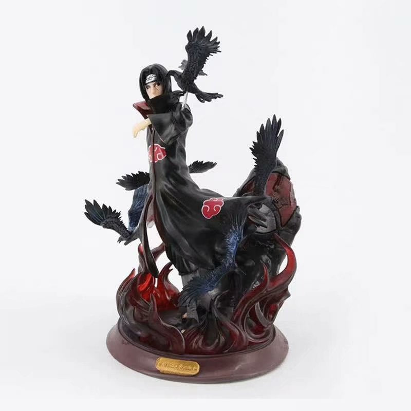 Naruto Xiao Organization Itachi Uchiha Crow Hall Gk Statue Hand-Made Decoration Model