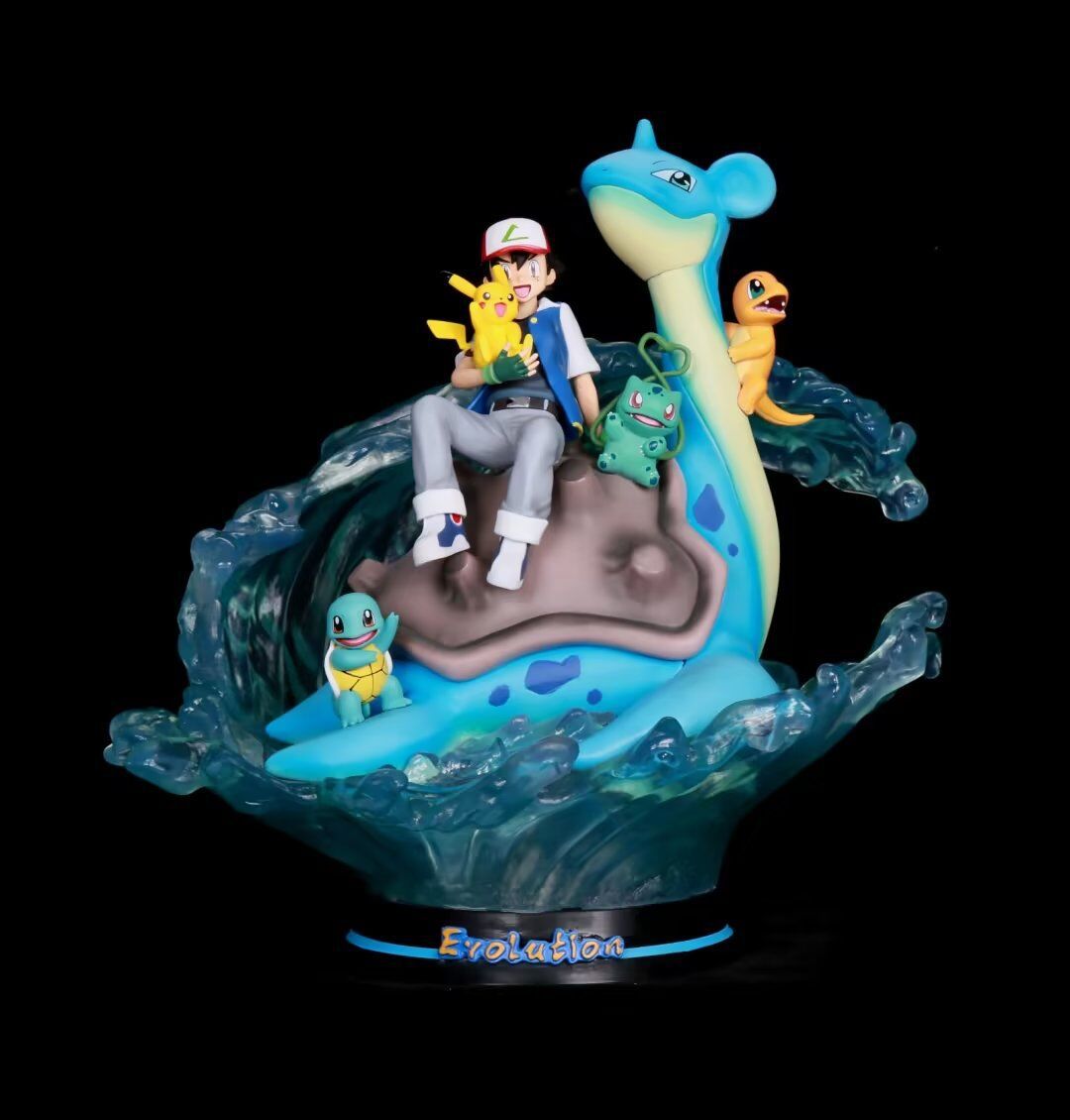 Pet Elf Gk Yusan Family Riding the Wind and Waves Xiaozhi Forbearing Frog Family Pickup Truck Riding the Dragon Wholesale Cartoon Garage Kit