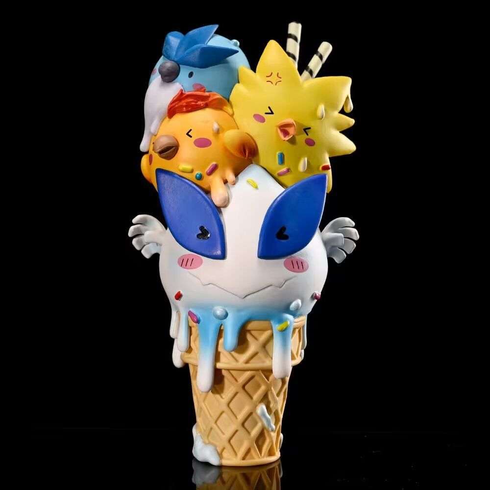 Pet Ice Cream Gengar Slowpoke Double-Layer Pickup Sanzhiniao Lugia Kirby Yibu Hand Office