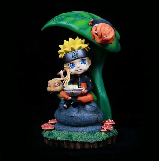 Naruto Sh Vortex Naruto Childhood Style Eating Ramen Scene Statue Decoration Anime