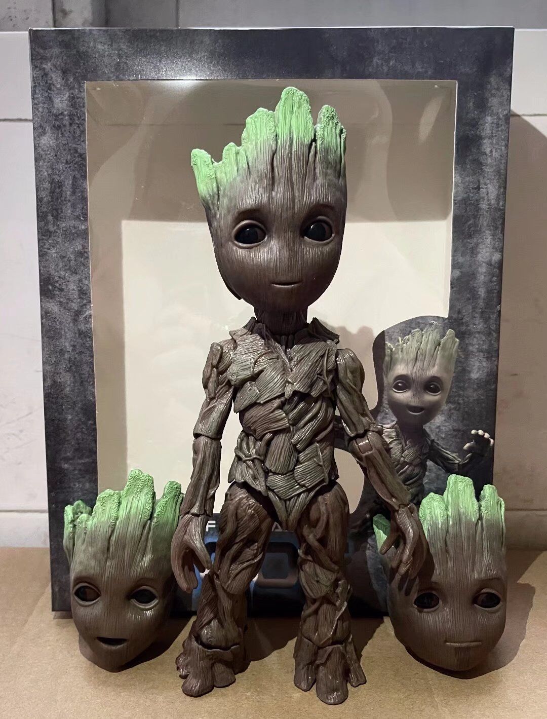 GRUIT Groot Movable Face Changing Small Tree Man Movie Hand-Made Model
